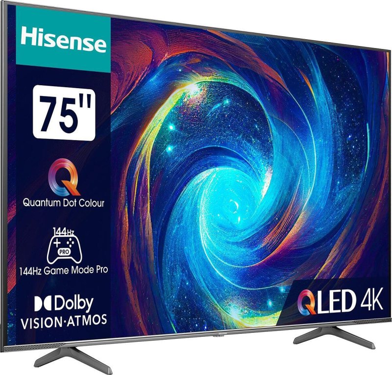 Hisense QLED TV, Smart UHD, 75E7KQPRO